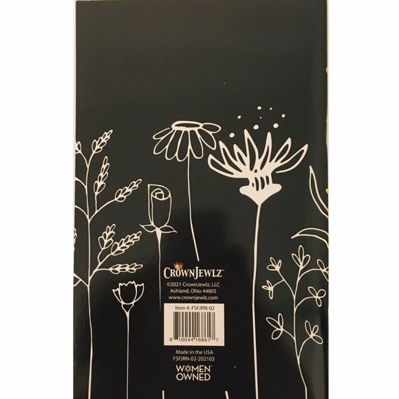 *3/$15* Pretty Gold Flowers Notebook - Picture 2 of 3